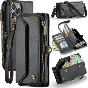 iPhone 16 Pro Max Case with 10 Card Slots