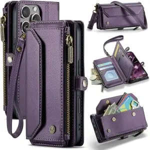 iPhone 16 Pro Max Case with 10 Card Slots