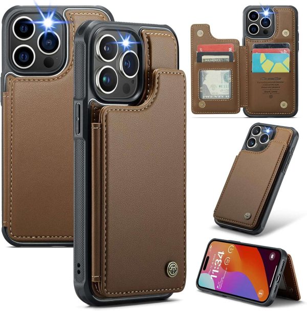 iPhone 16 Series Case with RFID Blocking and 5 Credit Card Holder - Image 13