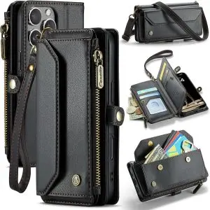 iPhone 16 Pro Max Case with 10 Card Slots