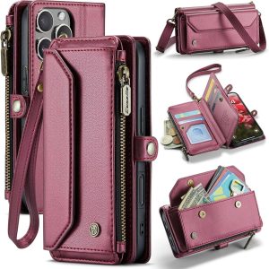 iPhone 16 Pro Max Case with 10 Card Slots