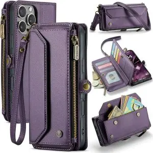 iPhone 16 Pro Max Case with 10 Card Slots