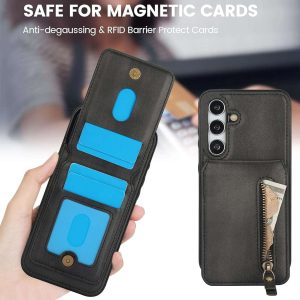 Samsung Galaxy S25 Series Case with 2 in 1 Detachable Magnetic Wallet