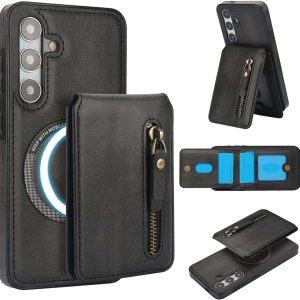 Samsung Galaxy S25 Series Case with 2 in 1 Detachable Magnetic Wallet