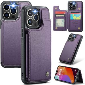 iPhone 16 Series Case with RFID Blocking and 5 Credit Card Holder