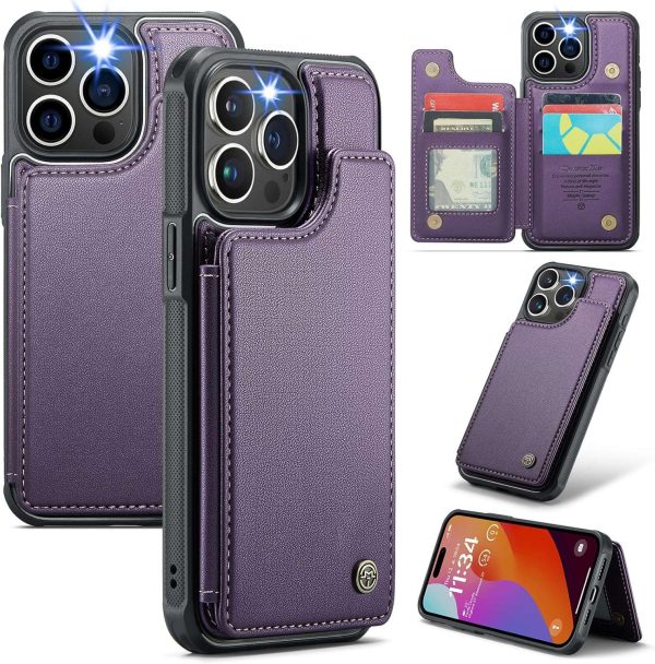 iPhone 16 Series Case with RFID Blocking and 5 Credit Card Holder - Image 17