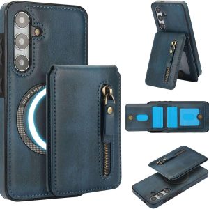 Samsung Galaxy S25 Series Case with 2 in 1 Detachable Magnetic Wallet
