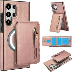 Samsung Galaxy S25 Series Case with 2 in 1 Detachable Magnetic Wallet