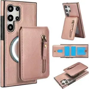 Samsung Galaxy S25 Series Case with 2 in 1 Detachable Magnetic Wallet