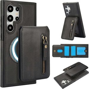 Samsung Galaxy S25 Series Case with 2 in 1 Detachable Magnetic Wallet