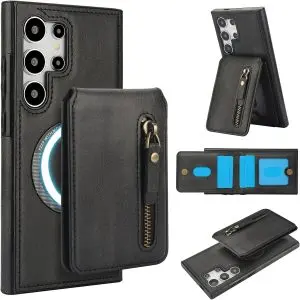 Samsung Galaxy S25 Series Case with 2 in 1 Detachable Magnetic Wallet