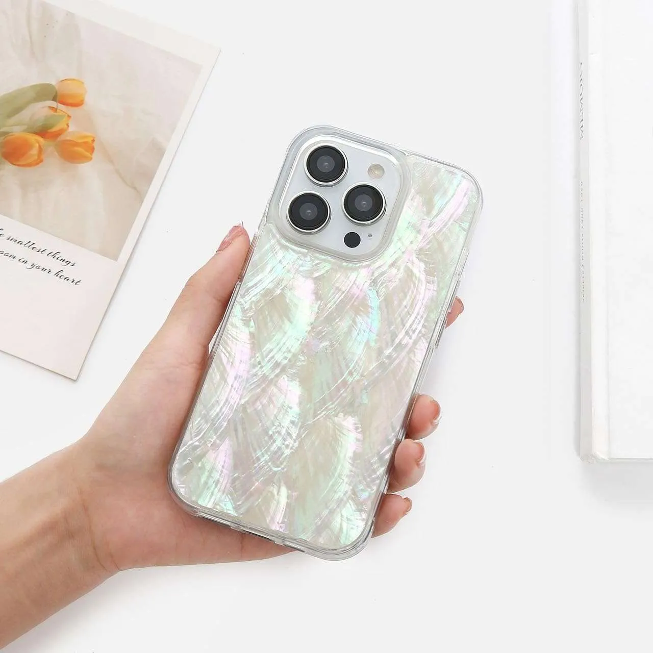 iPhone 16 Series Case Made with Unique Genuine Seashell - Image 8