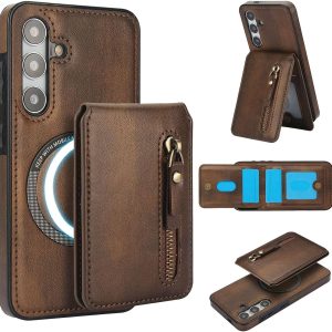 Samsung Galaxy S25 Series Case with 2 in 1 Detachable Magnetic Wallet