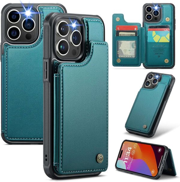 iPhone 16 Series Case with RFID Blocking and 5 Credit Card Holder - Image 12