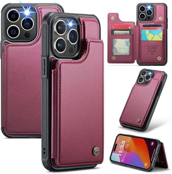 iPhone 16 Series Case with RFID Blocking and 5 Credit Card Holder - Image 15