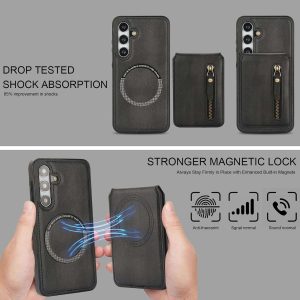 Samsung Galaxy S25 Series Case with 2 in 1 Detachable Magnetic Wallet