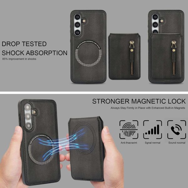 Samsung Galaxy S25 Series Case with 2 in 1 Detachable Magnetic Wallet - Image 4