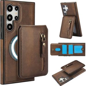 Samsung Galaxy S25 Series Case with 2 in 1 Detachable Magnetic Wallet