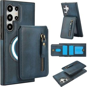 Samsung Galaxy S25 Series Case with 2 in 1 Detachable Magnetic Wallet