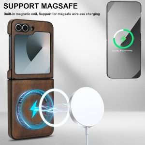 Samsung Galaxy Z Flip 7 Case with 2 in 1 Detachable Magnetic Wallet
