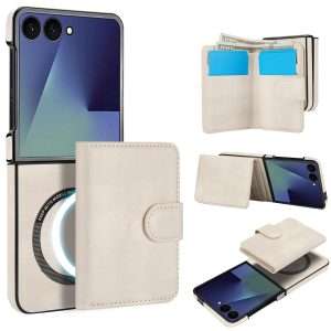 Samsung Galaxy Z Flip 7 Case with 2 in 1 Detachable Magnetic Wallet