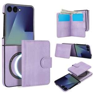Samsung Galaxy Z Flip 7 Case with 2 in 1 Detachable Magnetic Wallet