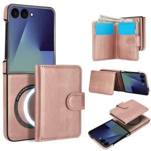 Samsung Galaxy Z Flip 7 Case with 2 in 1 Detachable Magnetic Wallet