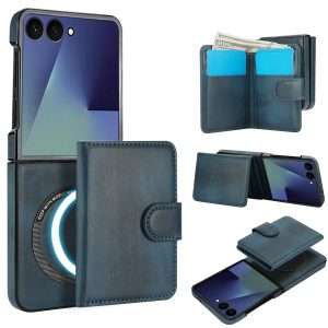 Samsung Galaxy Z Flip 7 Case with 2 in 1 Detachable Magnetic Wallet