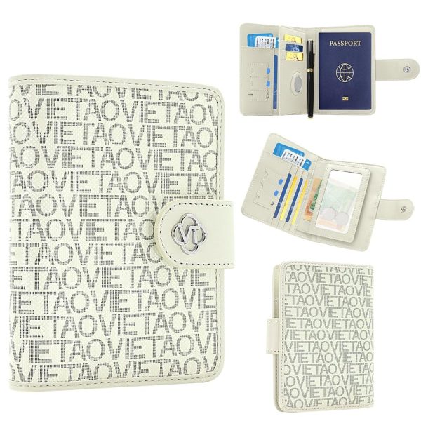 Passport Holder Wallet Bag with AirTag Holder, Card Slots and Passport Solt Ticket Cash Solt, Photo Solt Sim Card Pen Slot.Brown