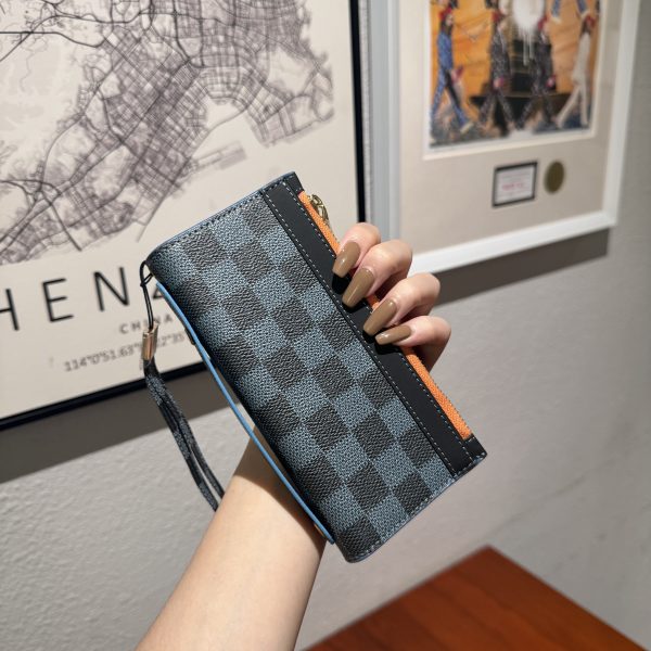 Samsung Galaxy Z Fold 5-6-7 Wrist Strap Zipper Case with Card slot and Cash compartment - Image 6