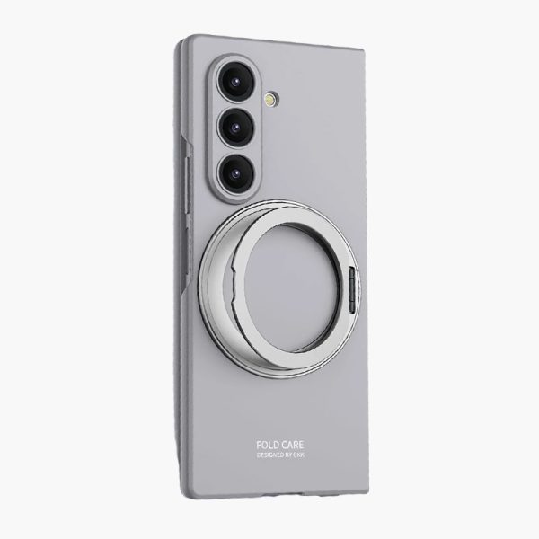 Samsung Galaxy Z Fold 7 Case with Magnetic Ring Holder, 360 Rotating Bracket, Built-in Front Screen Len Protector,Slim Anti-Drop Shockproof Case