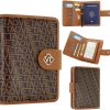 Passport Holder Wallet Bag with AirTag Holder, Card Slots and Passport Solt Ticket Cash Solt, Photo Solt Sim Card Pen Slot.Brown