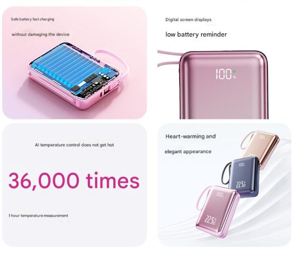 22.5W PD Fast Charging, 20000 mAh Power Bank with Digital Display - Image 6